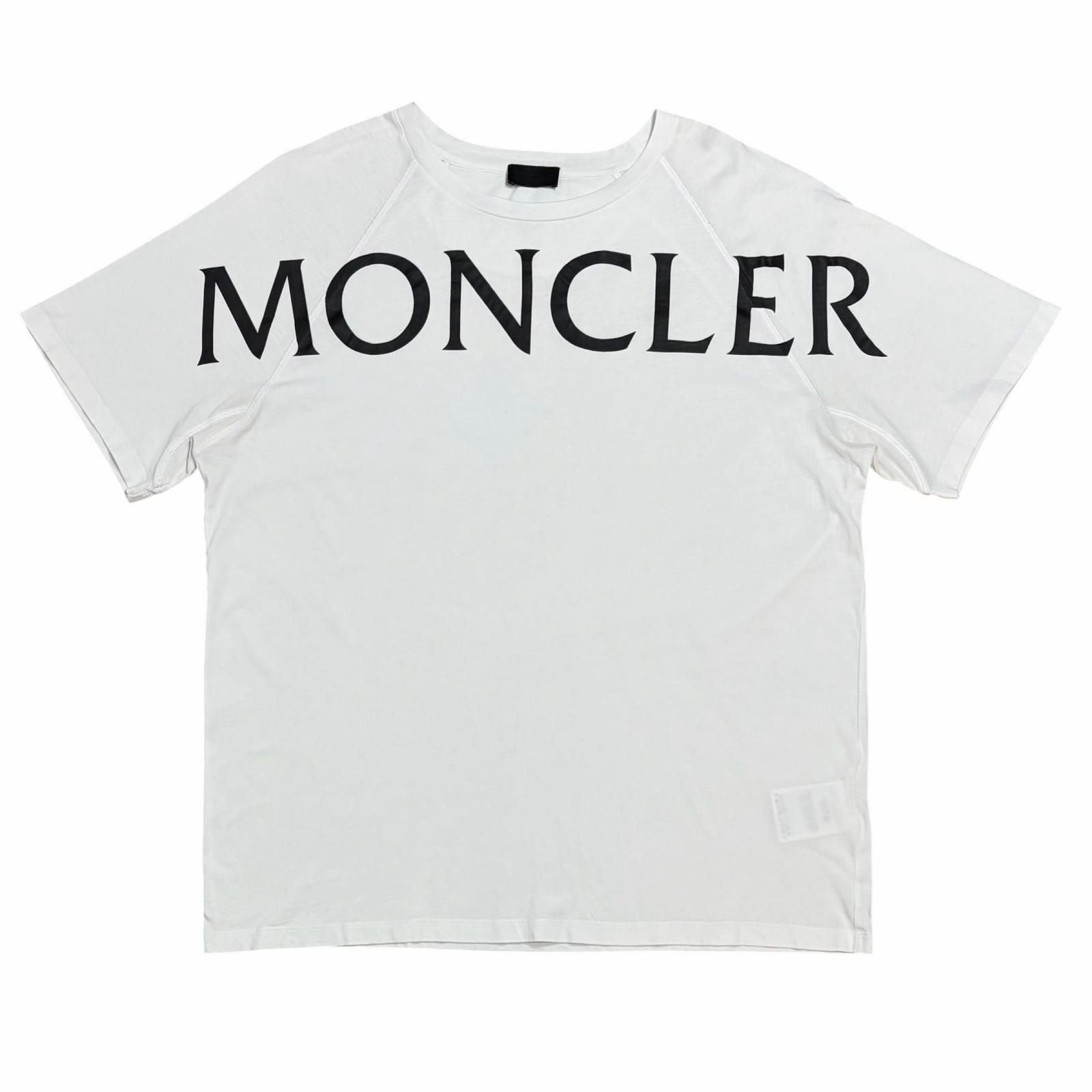 MONCLER/XL /ホワイト /フロントロゴTシャツ /型番G10918C7C510829H8