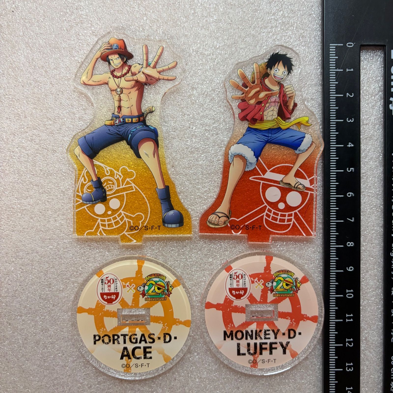 ONE PIECE エース ルフィ なか卯 アクリルスタンド セット No.39