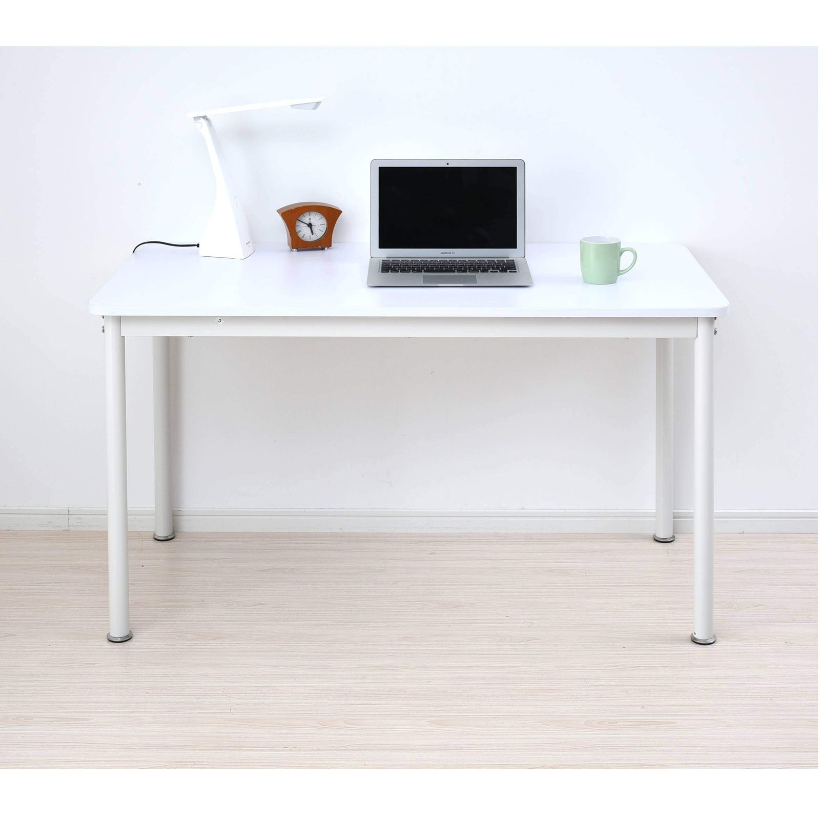 山善(YAMAZEN) デスク パソコンデスク 幅120×奥行60×高さ70cm 【耐荷重80kg】 傷や汚れに強い天板 角が丸い 組立品 オフホワイト/アイボリー MFD1260R(OW/IV)ｍａ