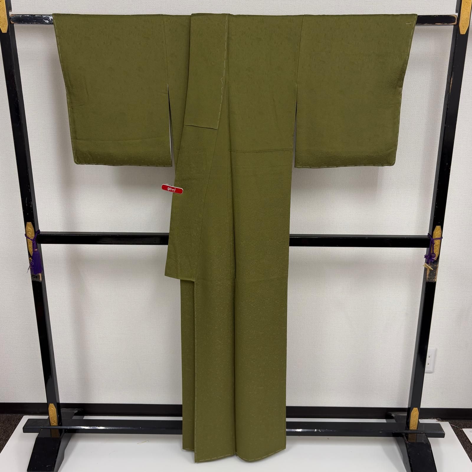 色無地 正絹 一つ紋 地模様 美しい色味 袷 着物 MK-8410 - メルカリ