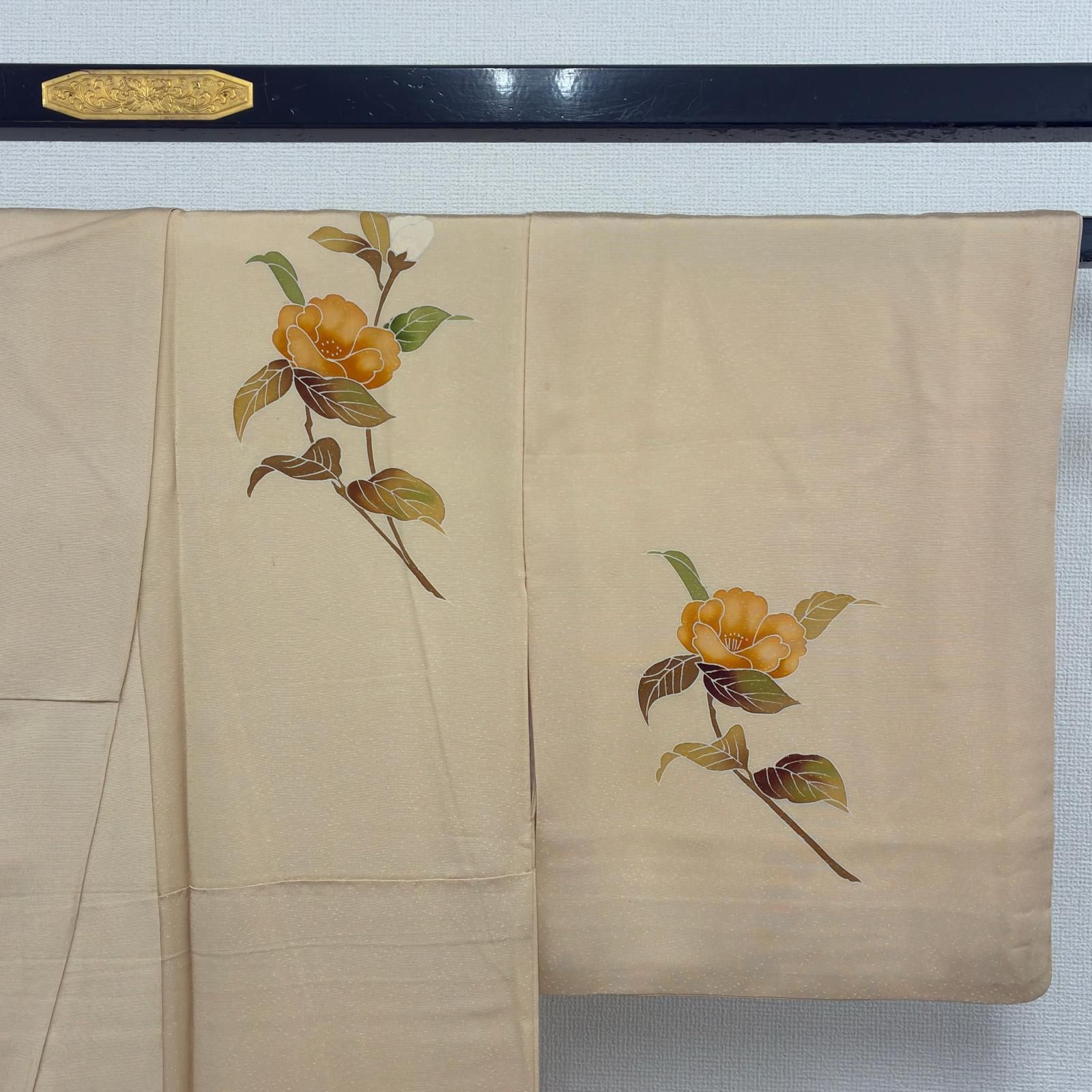 圧巻刺繍 付け下げ 正絹 紋なし 上品な花 着物 U-3844 【公式通販】