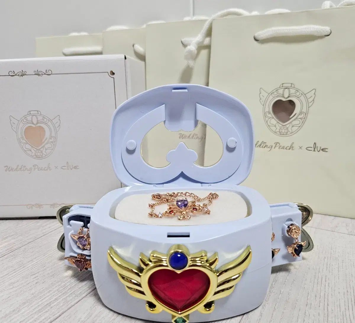 ウェディングピーチ 宝石箱 フルセット 出品