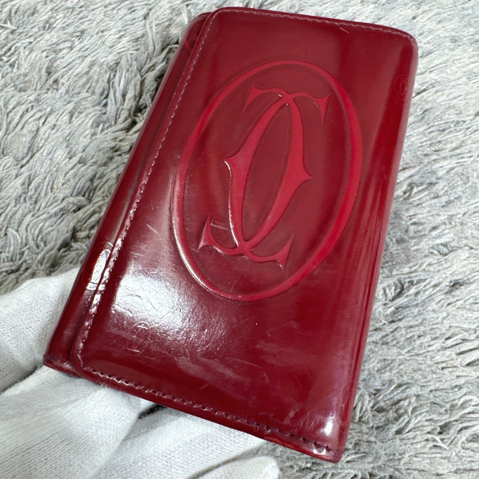 Cartier カルティエ ハッピーバースデー 6連 キーケース エナメル