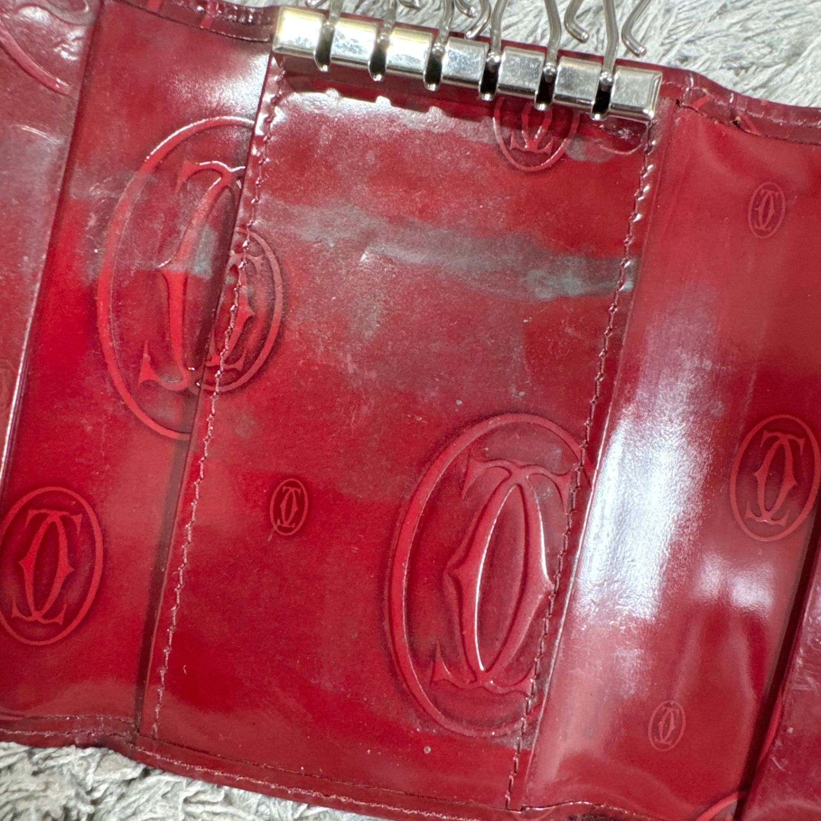 Cartier カルティエ ハッピーバースデー 6連 キーケース エナメル