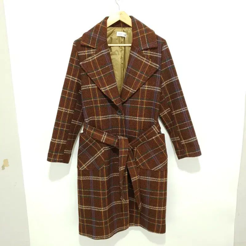 CHECK ウール コート F の商品写真