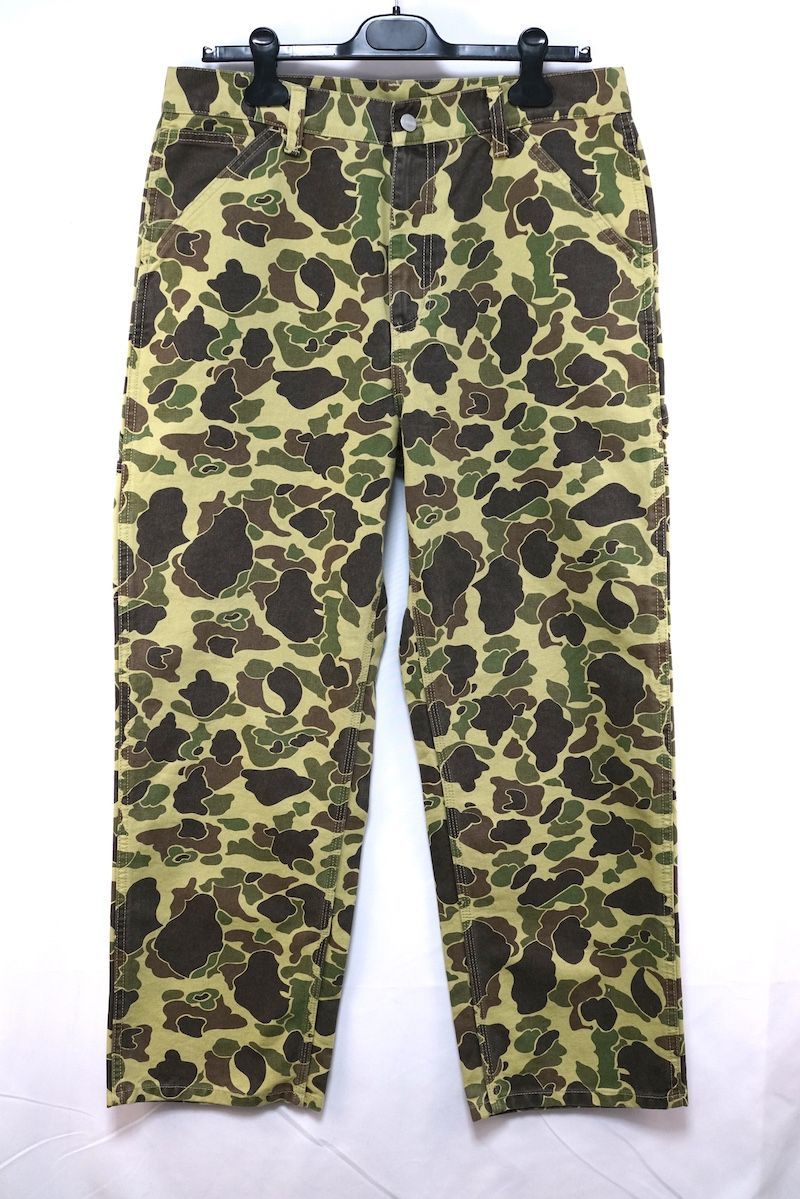 Carhartt カーハート work in progress DUCK SINGLE KNEE PANT ダックハンター カモ柄 ペインターパンツ Mサイズ I033896 2EQ 06 03