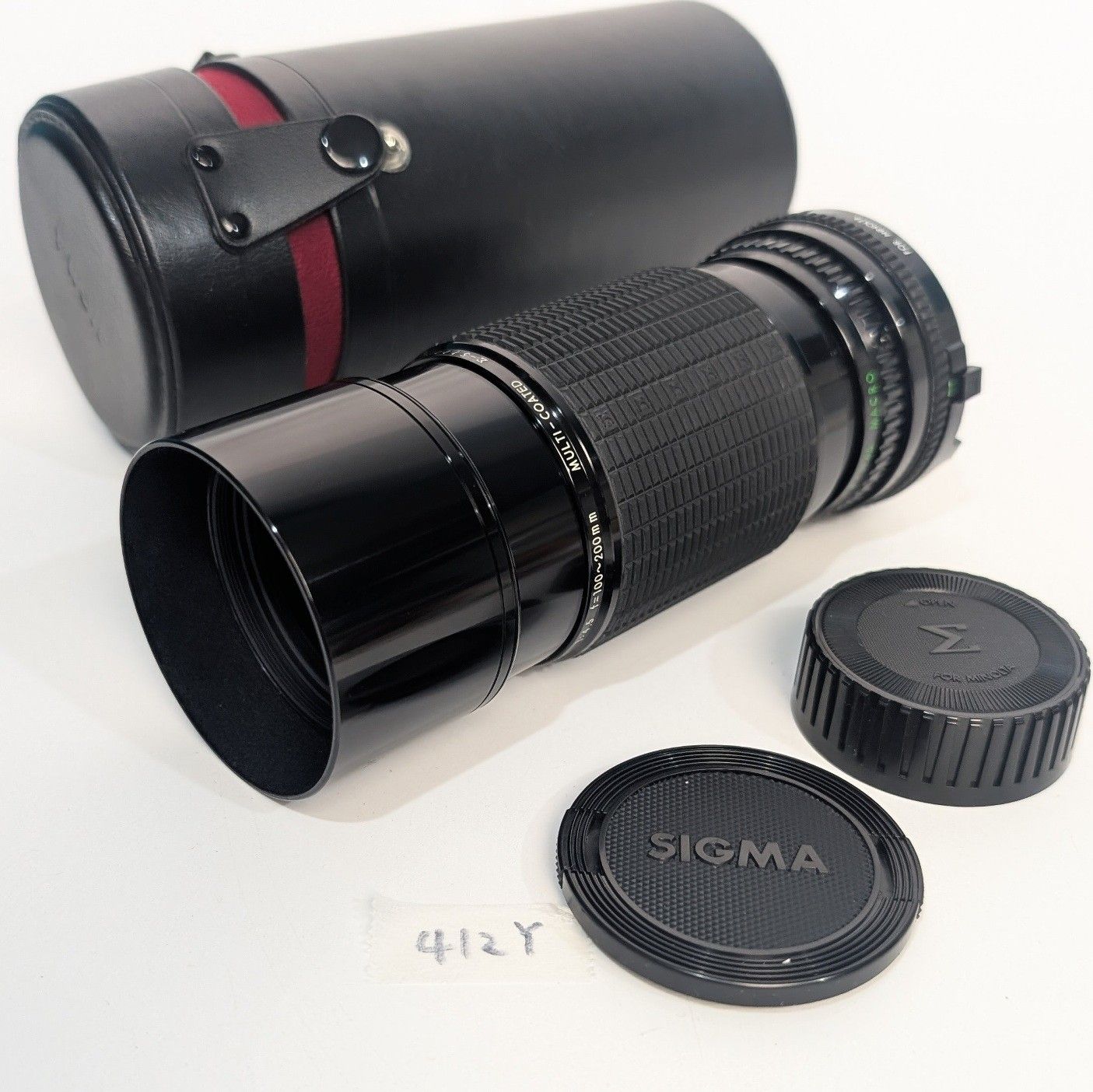 SIGMA ズームレンズとケース SIGMA シグマ ZOOM MULTI-COATED 100-200mm F4.5 MACRO MINOLTA用