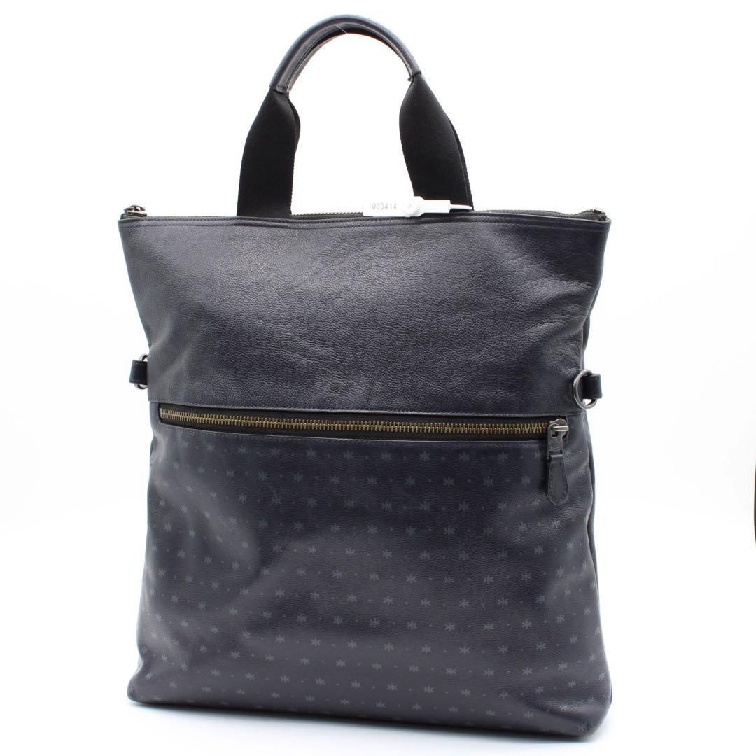 COACH コーチ チャールズ フォールドオーバー 2way トートバッグ 濃紺 美品】COACH Charles Foldover トートバッグ 2way 紺 - メルカリ