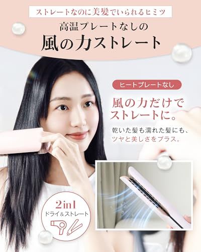 新品】KEYNICE ドライヤー ストレート ヘアアイロン 2in1 【濡れ髪から