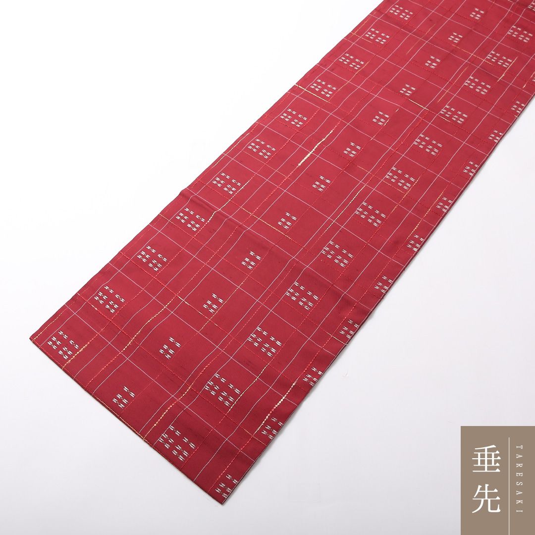 特価！未使用品 九寸名古屋帯 Nランク 帯丈353cm 正絹 全通 名古屋
