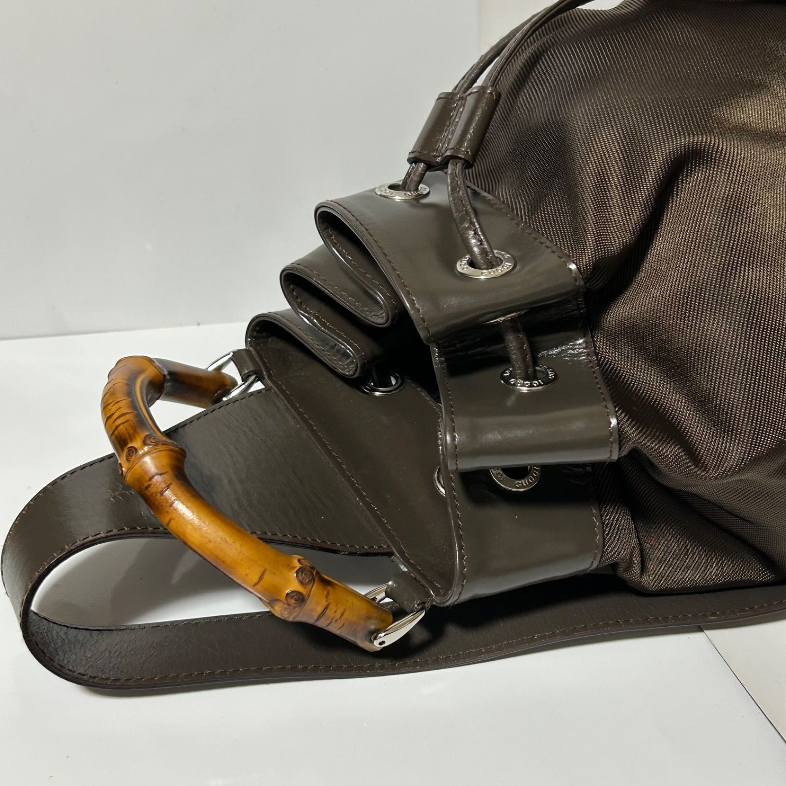 GUCCI バンブー 003-2113-0036 2way ショルダーバッグ ハンドバッグ 