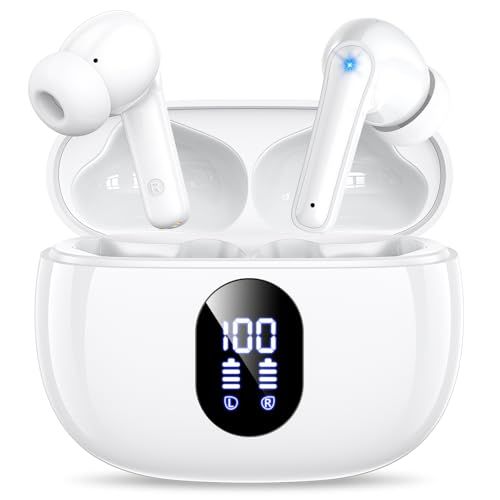 イヤホン bluetooth ワイヤレスイヤホン 48時間の再生時間 重低音 LEDディスプレイ表示 小型/軽量 IPX7防水 ブルートゥース 接続瞬時 Hi-Fi ブルートゥースイヤホン Type-C 急速充電 ぶるーとぅーす iPhone baa40325