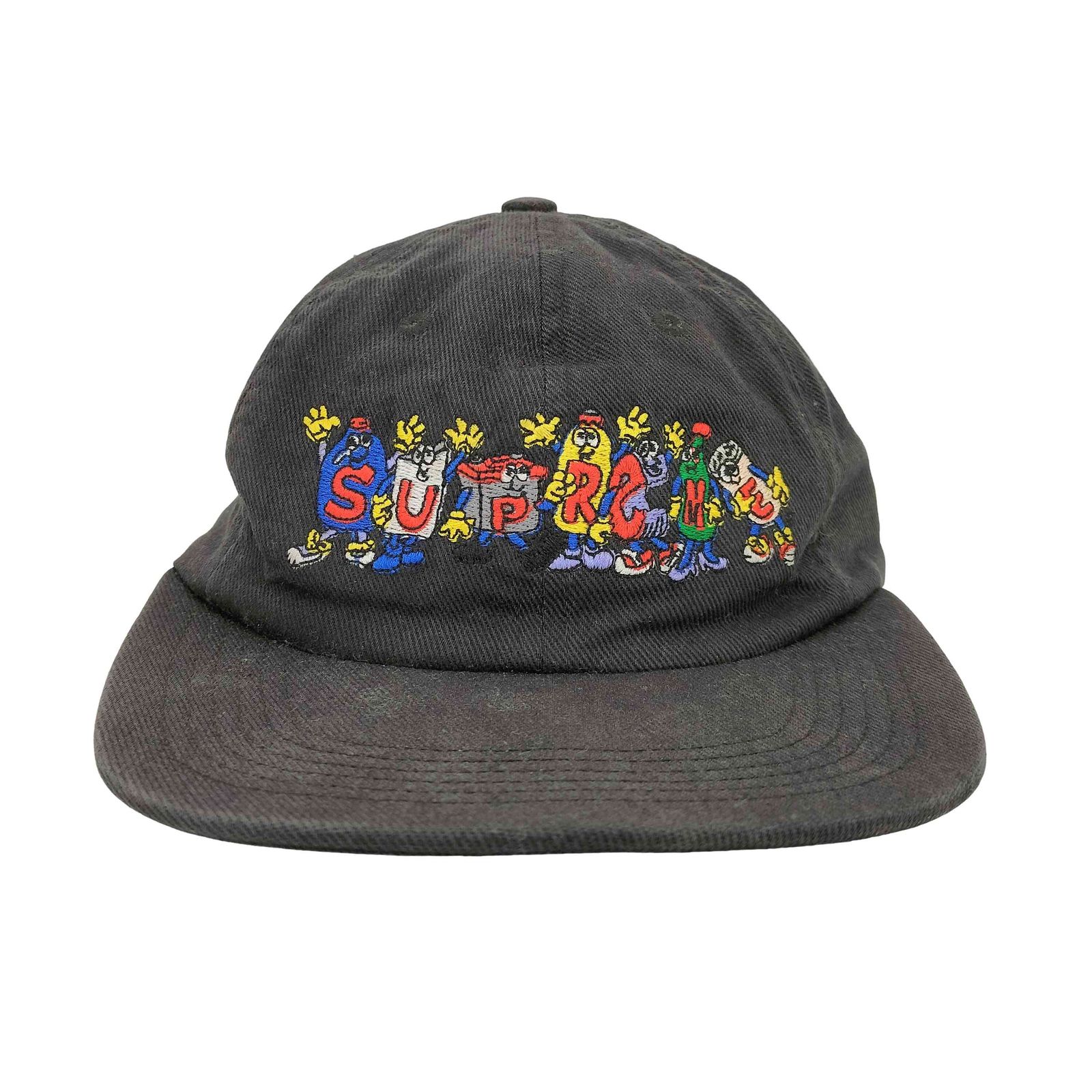 シュプリーム Supreme 18ss Friends 6-Panel 刺繍デニムキャップ