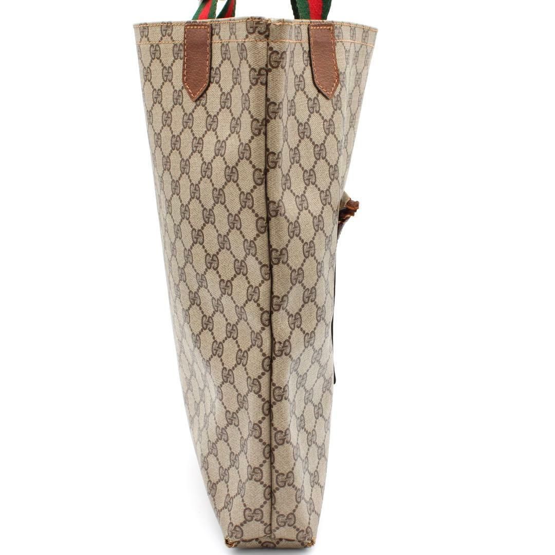 良品】GUCCI シェリーライン GG柄 トートバッグ ヴィンテージ 茶色