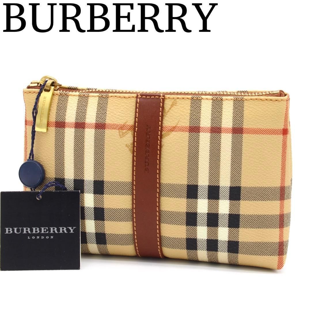 未使用級】BURBERRY ノバチェック アクセサリーポーチ メイクポーチ
