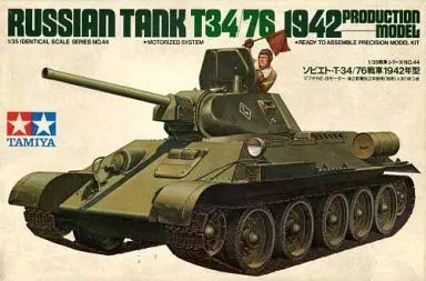 【中古】プラモデル 1/35 ソビエト・T-34/76戦車 1942年型 「戦車シリーズNo.44」 モーターライズキット [MT144]