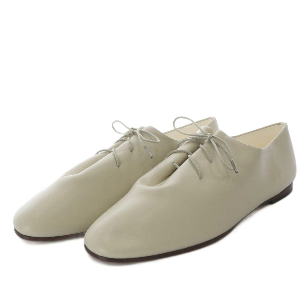 トシノスケタケガハラビューティフルシューズ TOSHINOSUKE TAKEGAHARA BEAUTIFUL SHOES ONE PIECE SHOES レザー 25cm ホワイト /YO10 ■AD