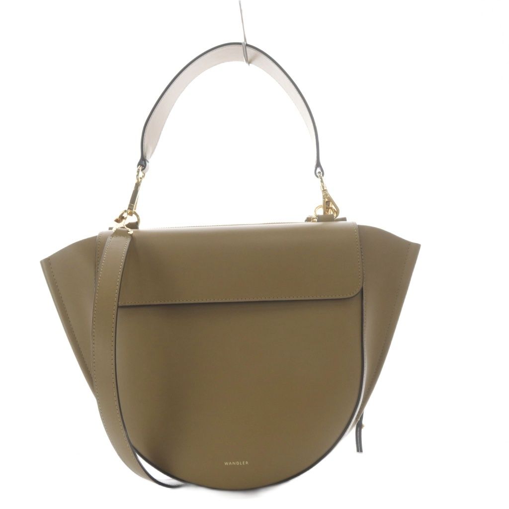 ワンドラー WANDLER Hortensia Bag Midium ハンドバッグ ワンハンドル ショルダーバッグ 2way ブラウン /YO17