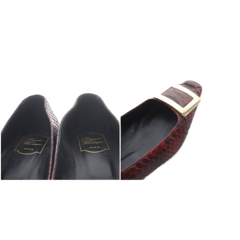 ロジェヴィヴィエ ROGER VIVIER パンプス ローヒール スクエアトゥ