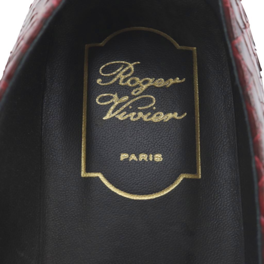 ロジェヴィヴィエ ROGER VIVIER パンプス ローヒール スクエアトゥ