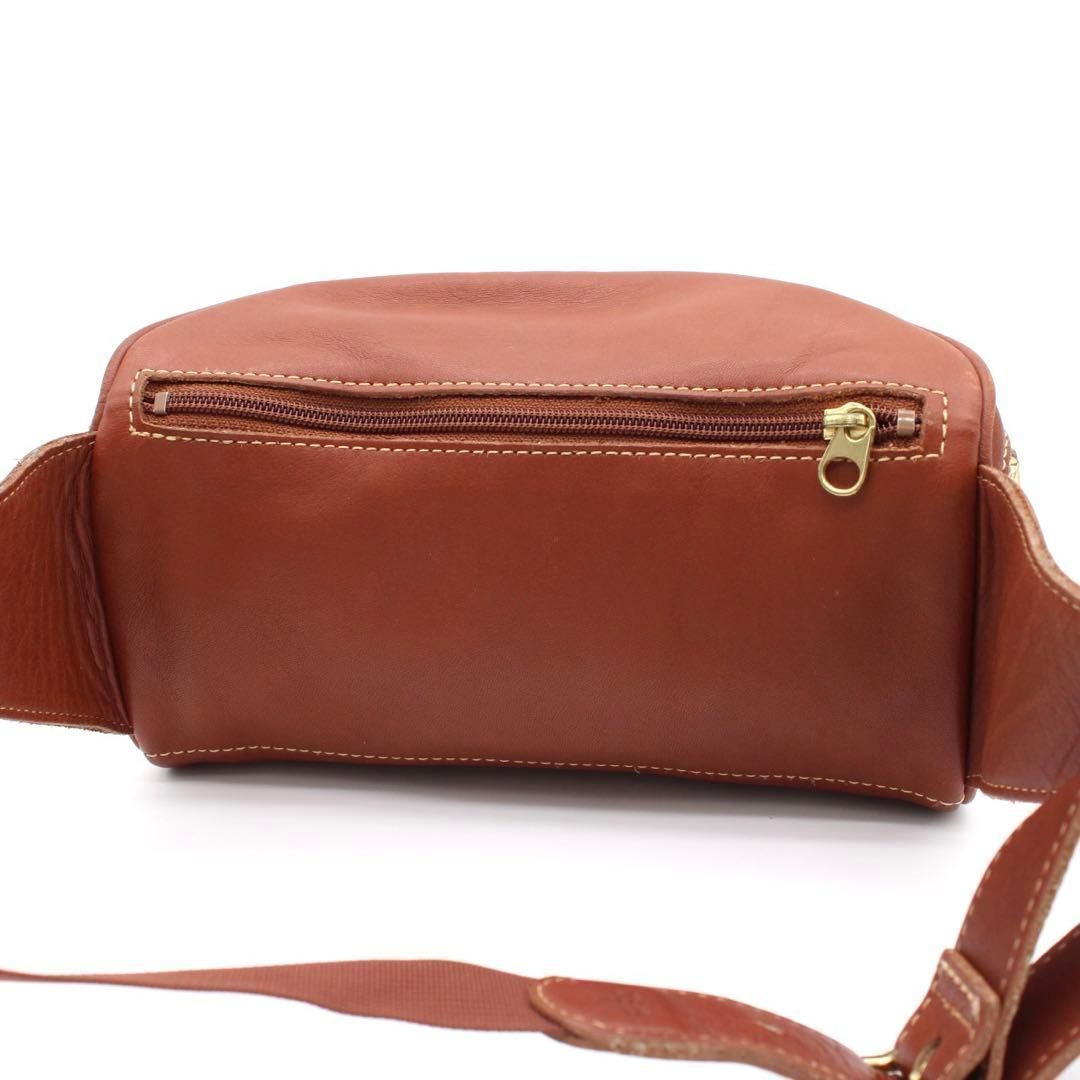 美品】OLD COACH ウエストバッグ ボディバッグ レザー ブラウン - メルカリ