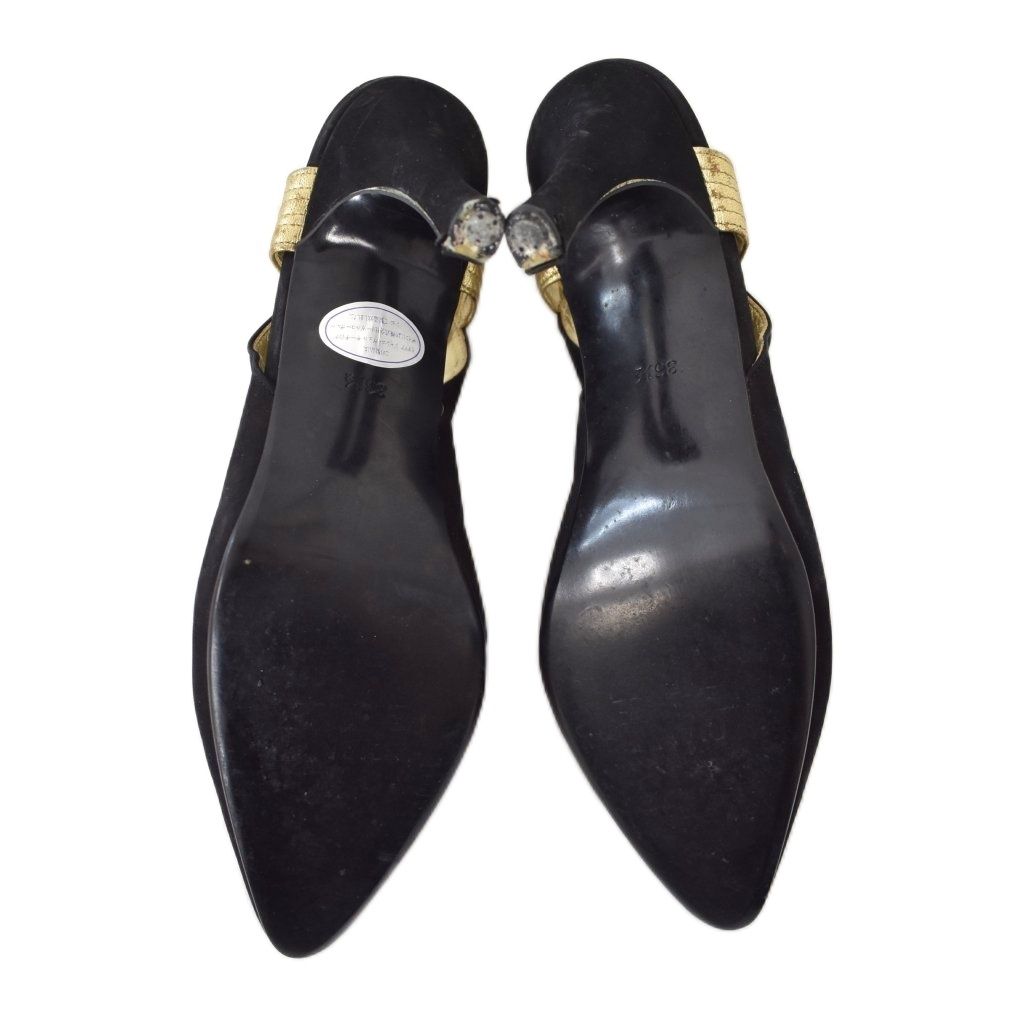 ジャンニベルサーチ　Gianni Versace  ストラップ ジャンニヴェルサーチ ヴェルサーチェ GIANNI VERSACE パンプス