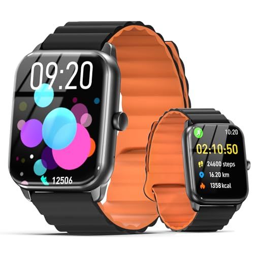 スマートウォッチ 【1.96インチ超大画面 ＆ 10日間連続使用】 Android対応＆Iphone対応 Bluetooth5.4 通話機能 音楽再生 多種類データ測定 21種類の運動モード 着信通知 IP68防水 Smart Watch ラ 3e7b4eac