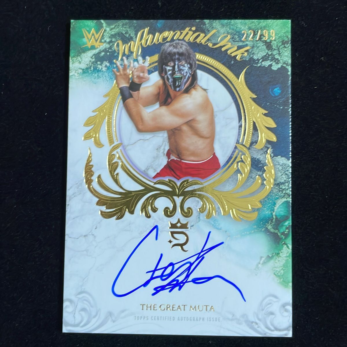 The Great Muta グレート・ムタ 武藤敬司 Topps Royalty WWE 2025 /99 On Card Auto 直筆 サイン プロレス 全日本 新日本