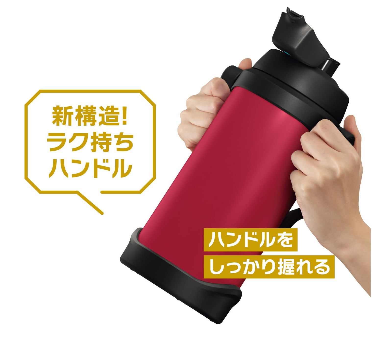 新品 サーモス 水筒 真空断熱スポーツジャグ 2L レッド FJQ-2000 R