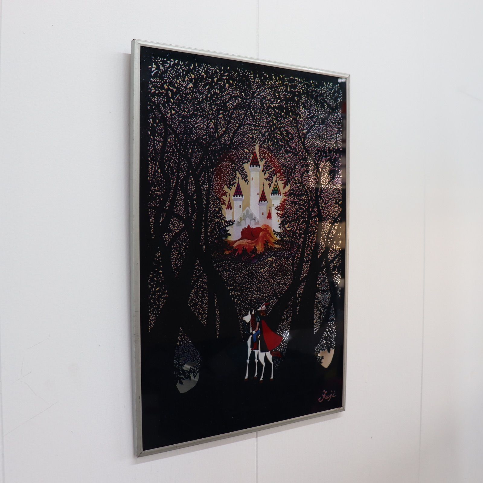 即日発送】藤城清治 Seiji Fujishiro 絵画 影絵アートフレーム 眠れる