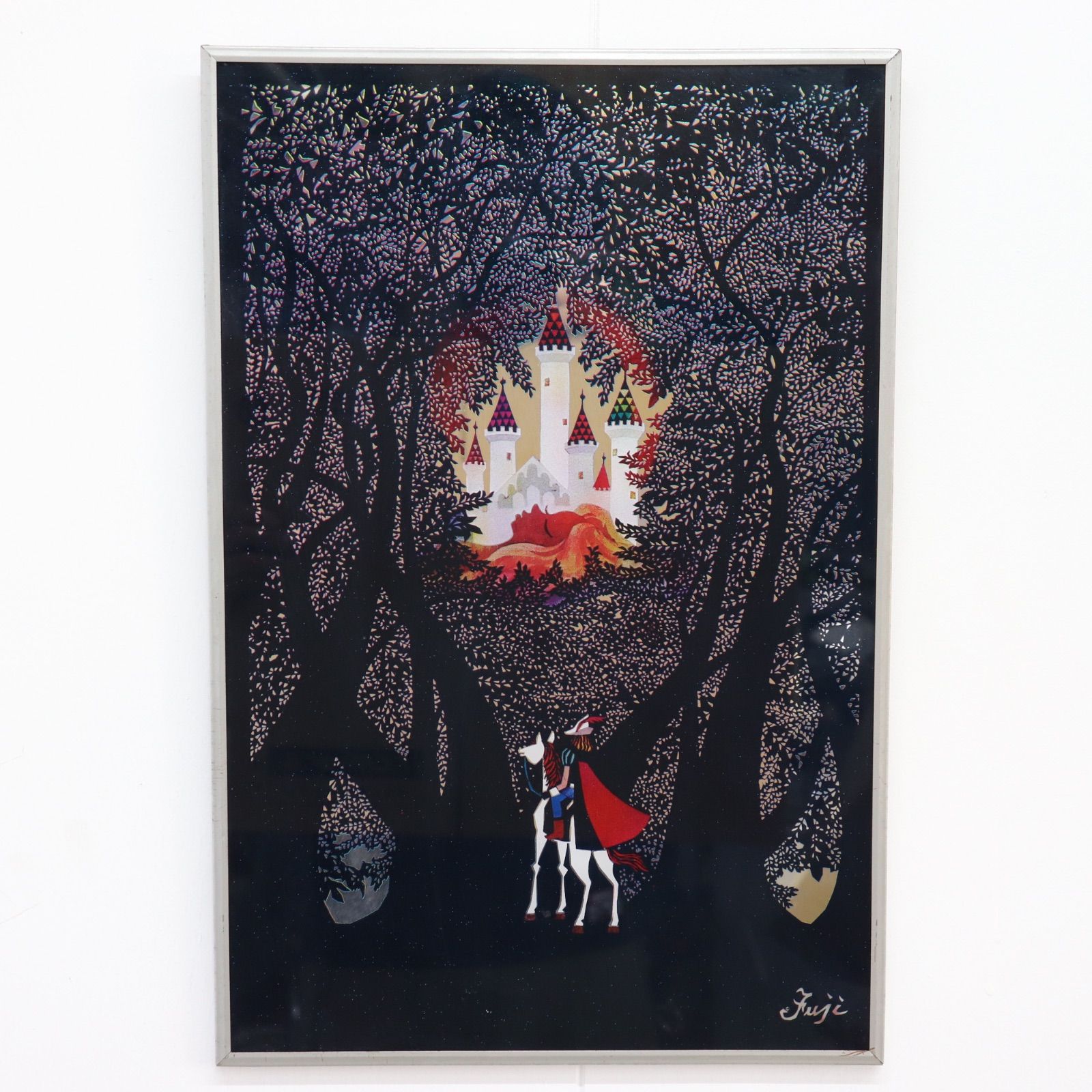 即日発送】藤城清治 Seiji Fujishiro 絵画 影絵アートフレーム 眠れる