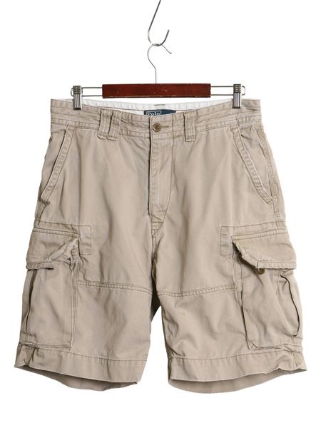 00s ポロ ラルフローレン カーゴ ショーツ メンズ 33 オールド 古着 ヴィンテージ 加工 ショートパンツ チノ ミリタリー タイプ M-65 M-51