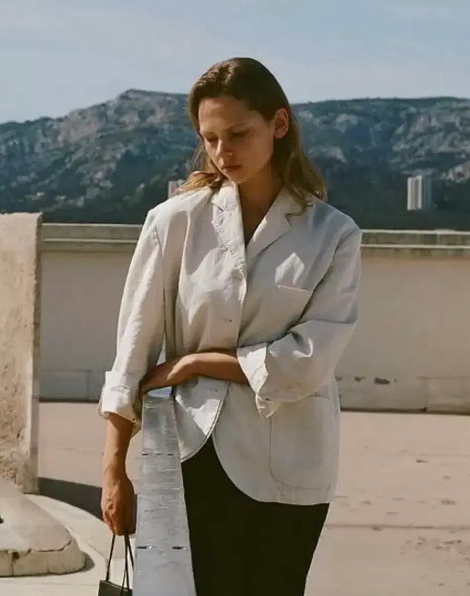 ナッシングリトゥン ジャケット mild oversized linen jacket