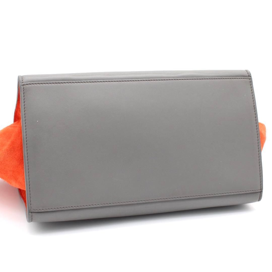 美品Celine セリーヌ トラペーズ グレー2way ハンドバッグ 美品 