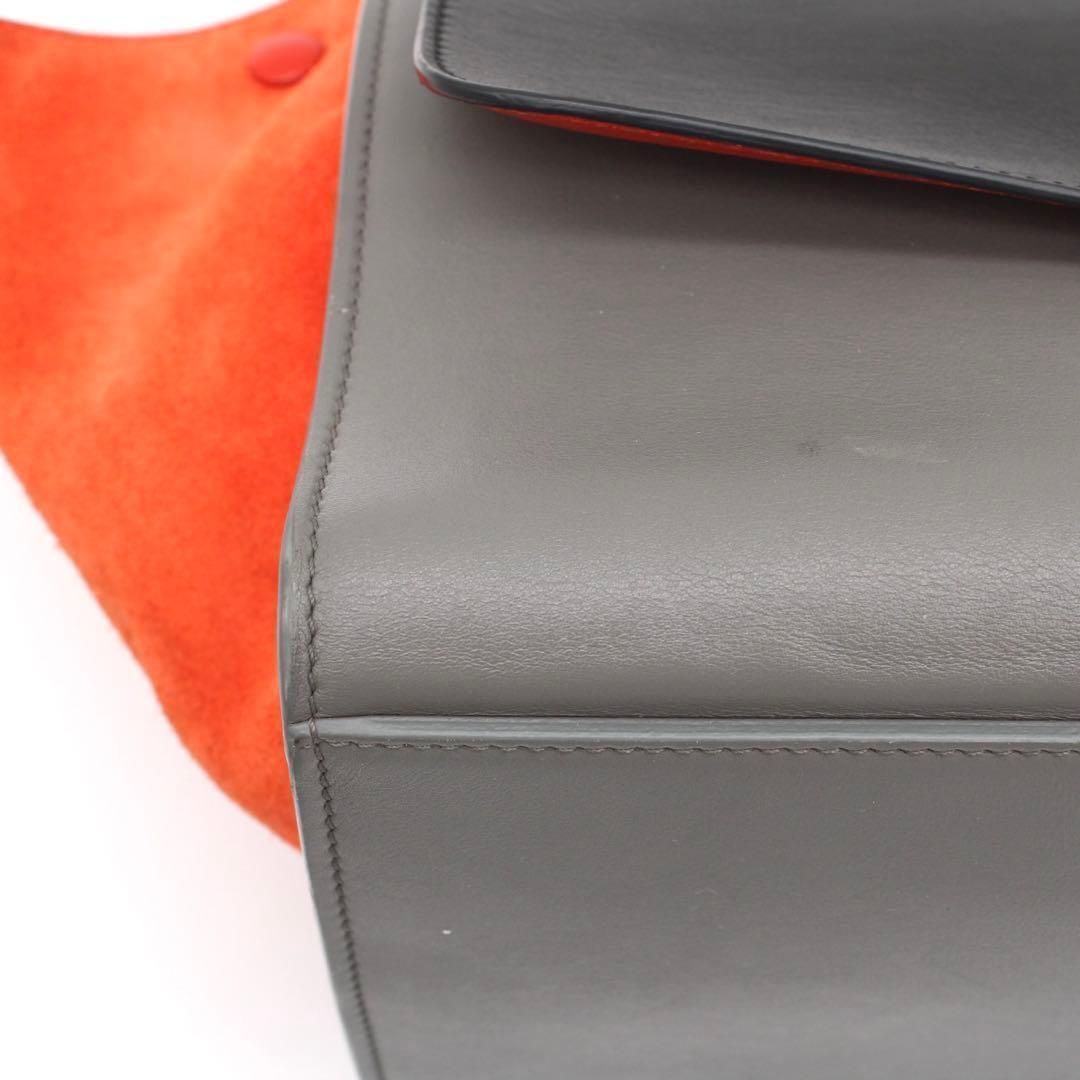 美品】CELINE トラペーズ ハンドバッグ 2way セミショルダー レザー