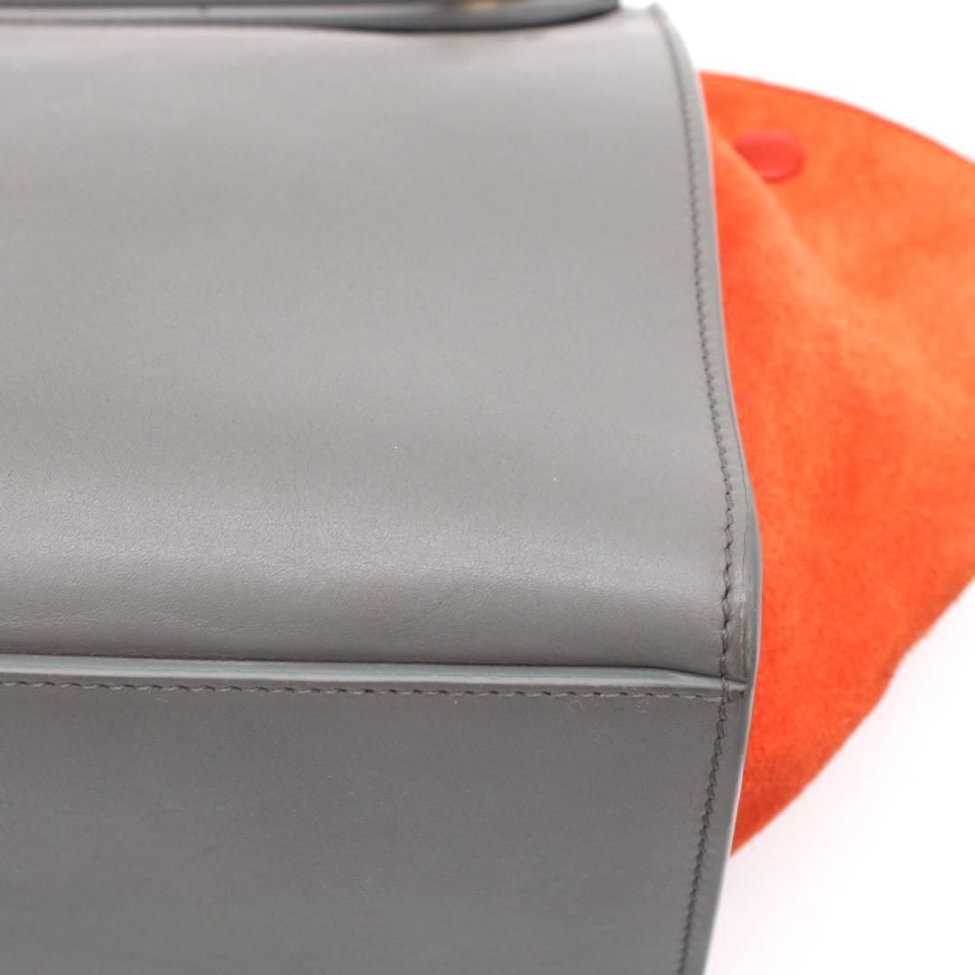 美品】CELINE トラペーズ ハンドバッグ 2way セミショルダー レザー