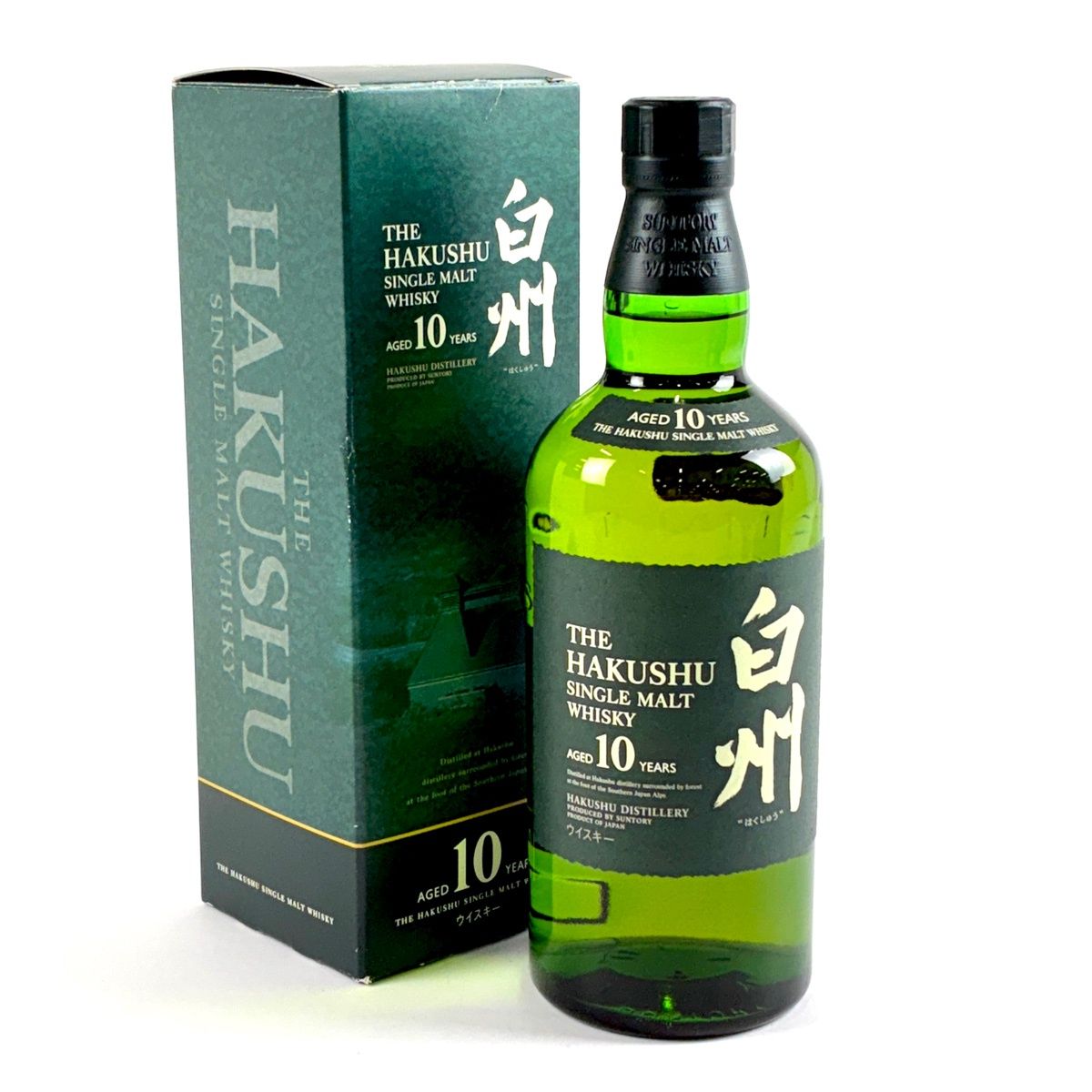 【東京都内限定お届け】 サントリー SUNTORY 白州 10年 シングルモルト 旧 グリーンラベル 700ml 国産ウイスキー 【古酒】