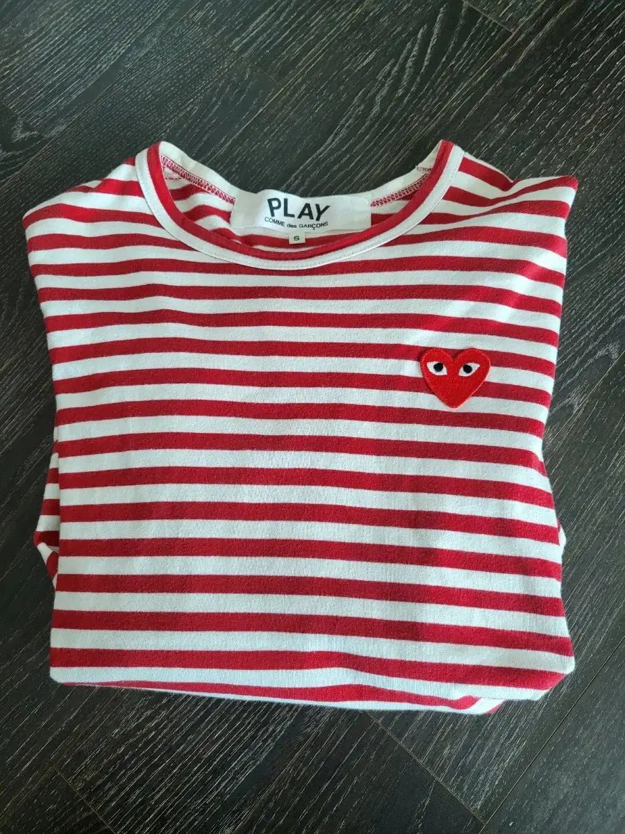 COMME des GARCONS PLAY ストライプ 長袖Tシャツ S - メルカリ