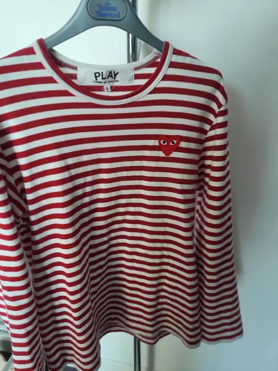 COMME des GARCONS PLAY ストライプ 長袖Tシャツ S - メルカリ