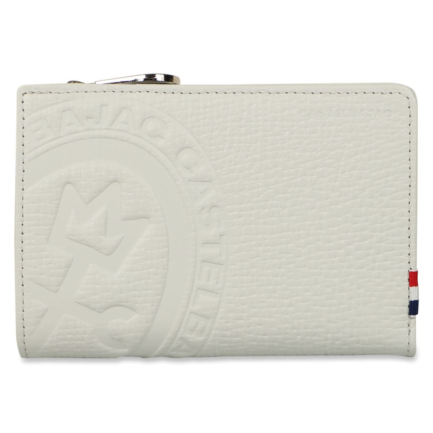 新品 [カステルバジャック] 二つ折り財布 ピッコロ 本革 L字ファスナー PICCOLO SERIES WALLET メンズ レディース 22615 ホワイト