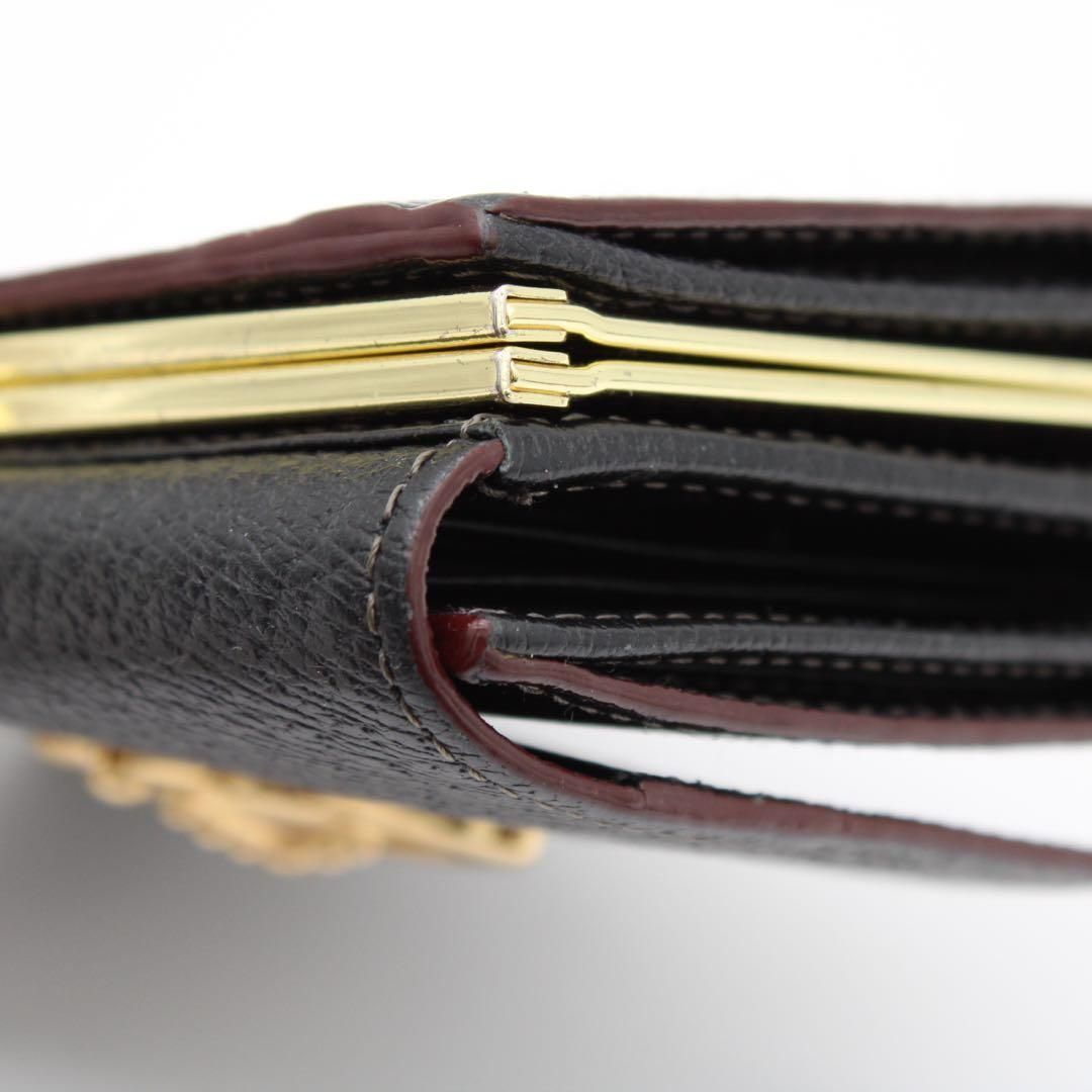 極美品】ヴィヴィアンウエストウッド EXECUTIVE 三つ折財布 がま口 黒