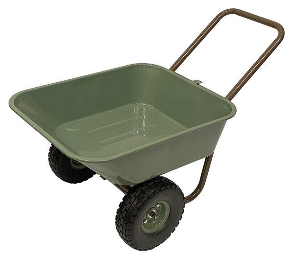 ♪ノーパンク ガーデン 手押し2輪車 ［幅53.5cm］　　　　運搬 土運び ガーデニング 畑仕事 家庭菜園 農園 畑 栽培 庭仕事