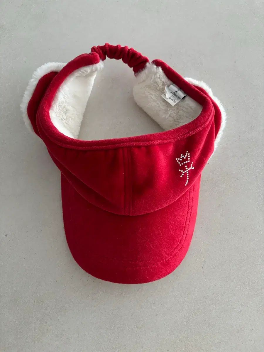 CASTELBAJAC レッド ファー 耳あて サンキャップ