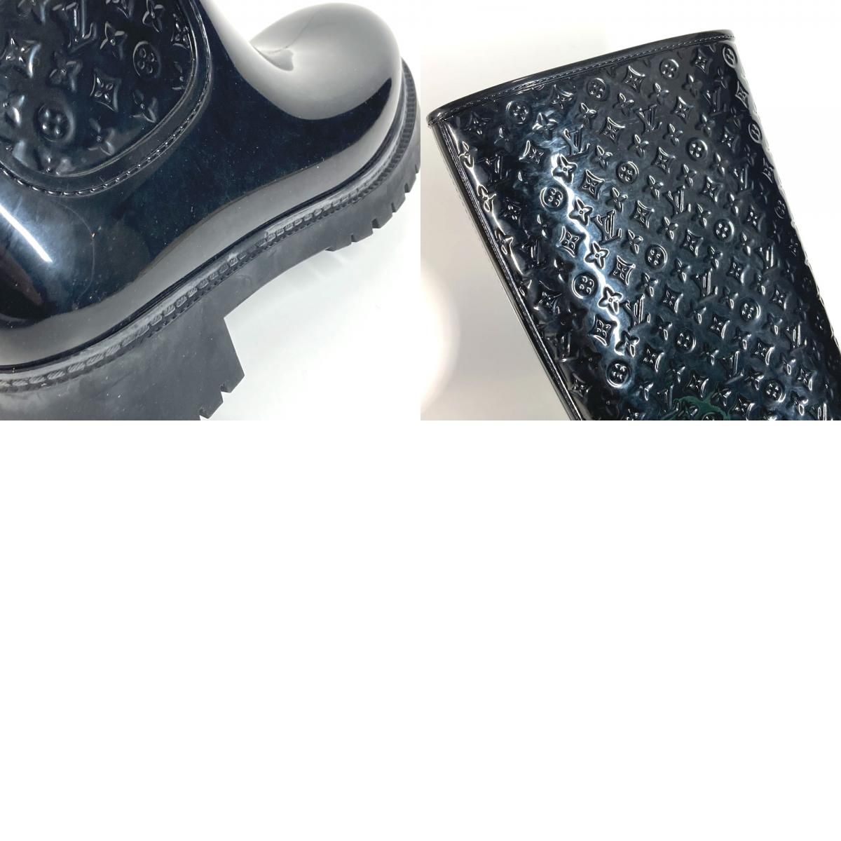 LOUIS VUITTON ルイヴィトン レインシューズ ロングブーツ ラバー