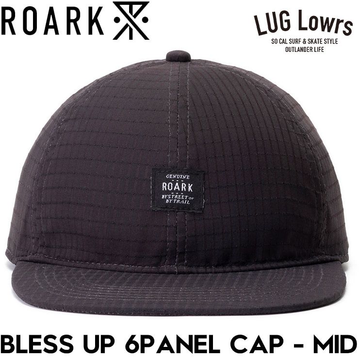 ROARK ロアーク キャップ メンズ レディース 6パネルキャップ 帽子 速乾 ストレッチ 吸湿発散 接触冷感 BLESS UP 6PANEL CAP MID RHJ1221-BLK 26SU 日本代理店正規品