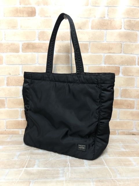 【中古】 PORTER ポーター CREAM TOTE BAG ブラック 111453755