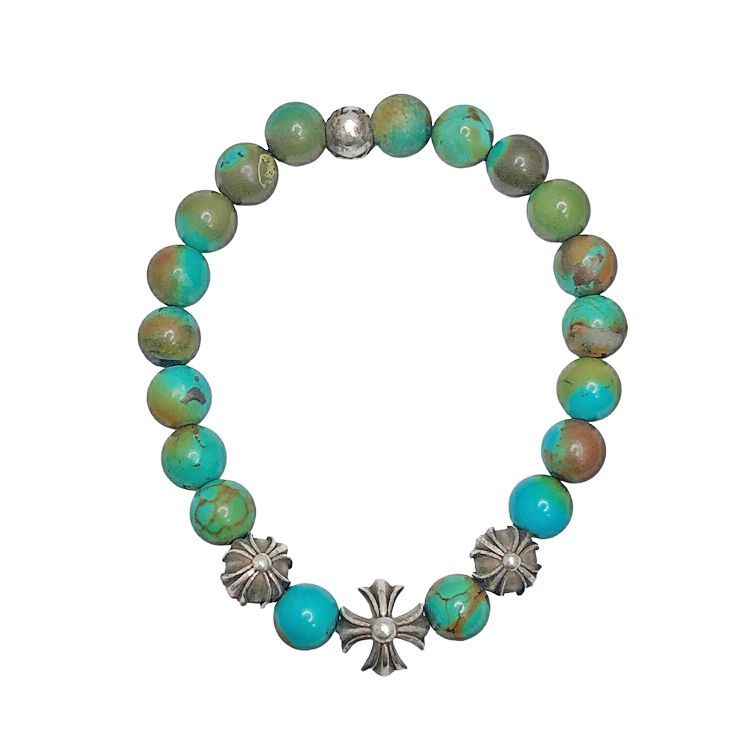 Chrome Hearts クロムハーツ 8mm BEADS ターコイズ ブレスレット