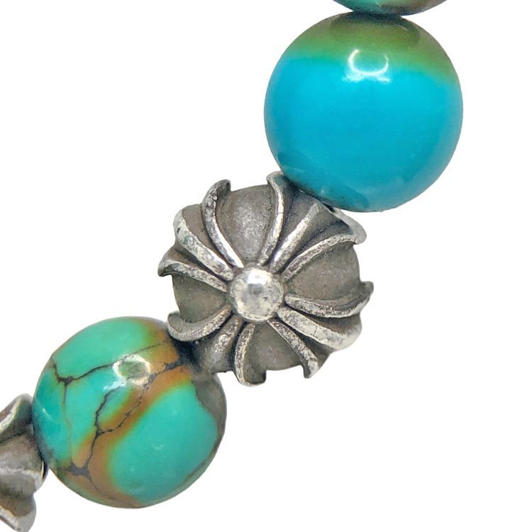 Chrome Hearts クロムハーツ 8mm BEADS ターコイズ ブレスレット