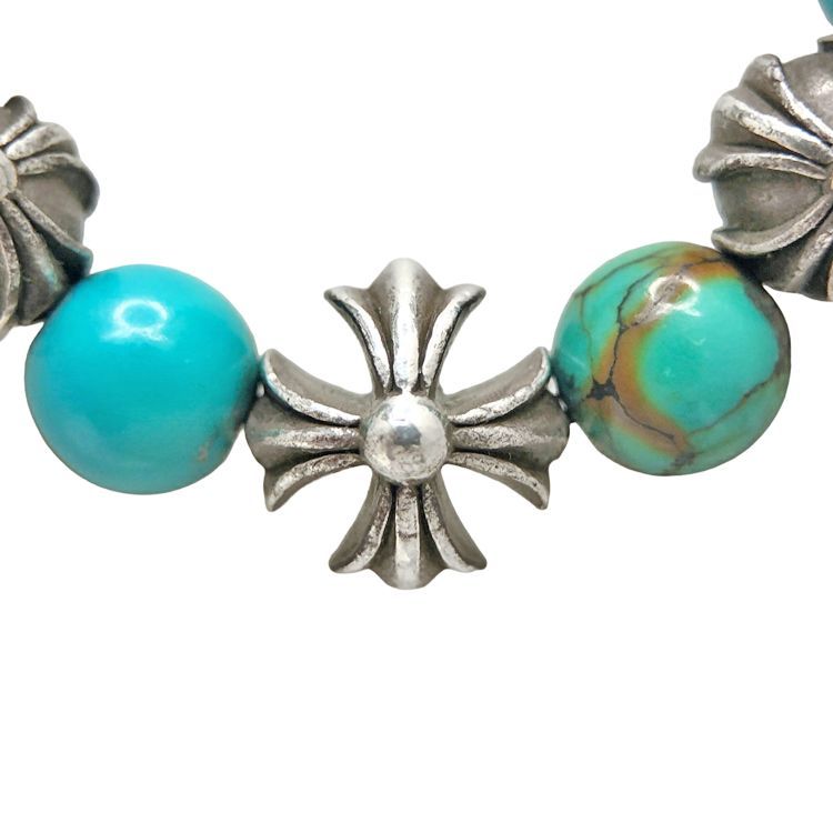 Chrome Hearts クロムハーツ 8mm BEADS ターコイズ ブレスレット