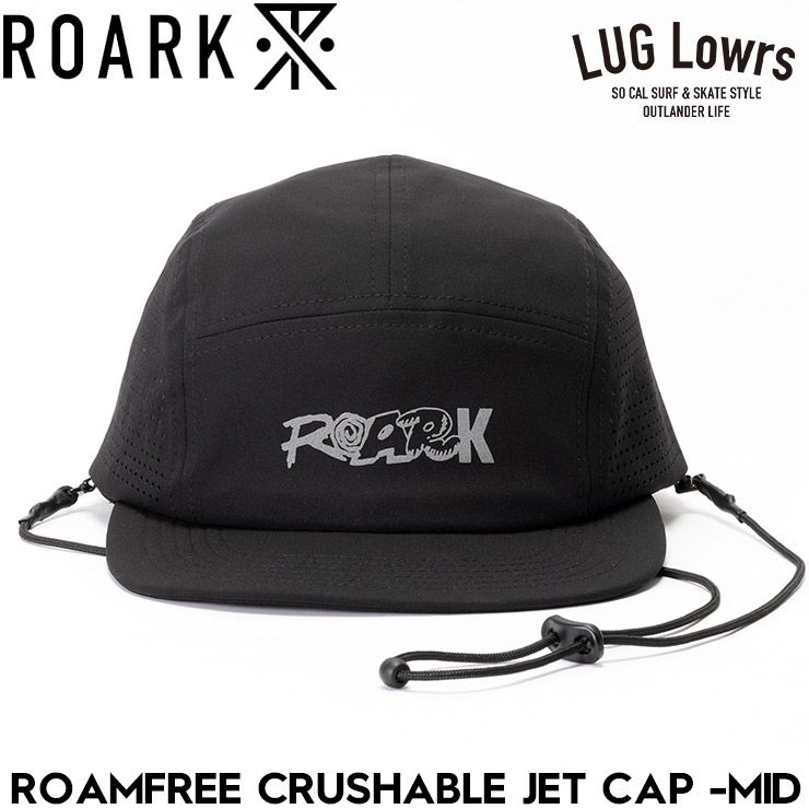 ROARK ロアーク キャップ メンズ レディース ジェットキャップ 折りたたみ 撥水 速乾 ストレッチ 接触冷感 ROAMFREE CRUSHABLE JET CAP MID RHJ1220-BLK 26SU 日本代理店正規品 4,849円